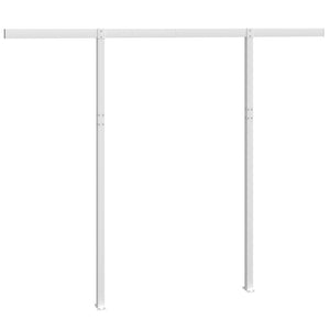 Stützen für Markisen Weiß 300x245 cm Eisen