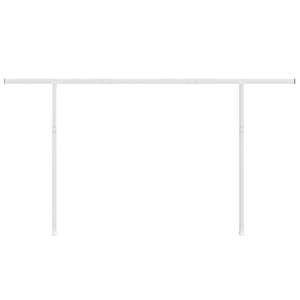 Stützen für Markisen Weiß 450x245 cm Eisen