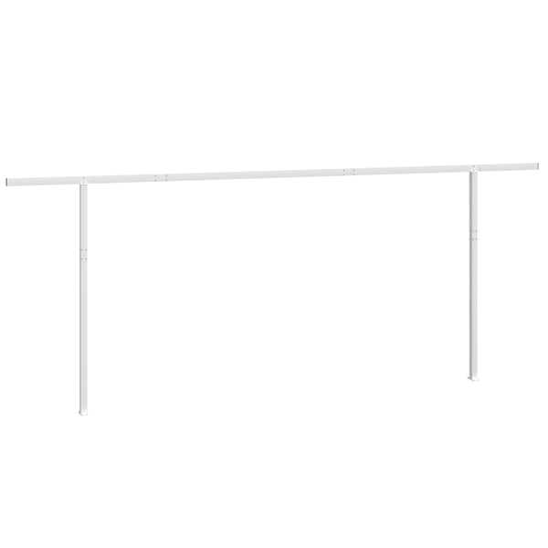 Stützen für Markisen Weiß 600x245 cm Eisen