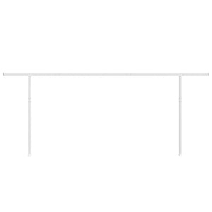 Stützen für Markisen Weiß 600x245 cm Eisen