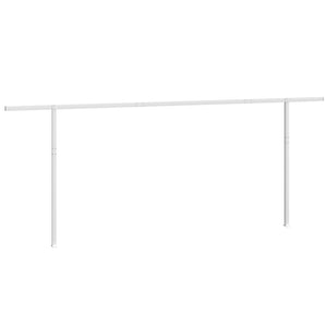 Stützen für Markisen Weiß 600x245 cm Eisen