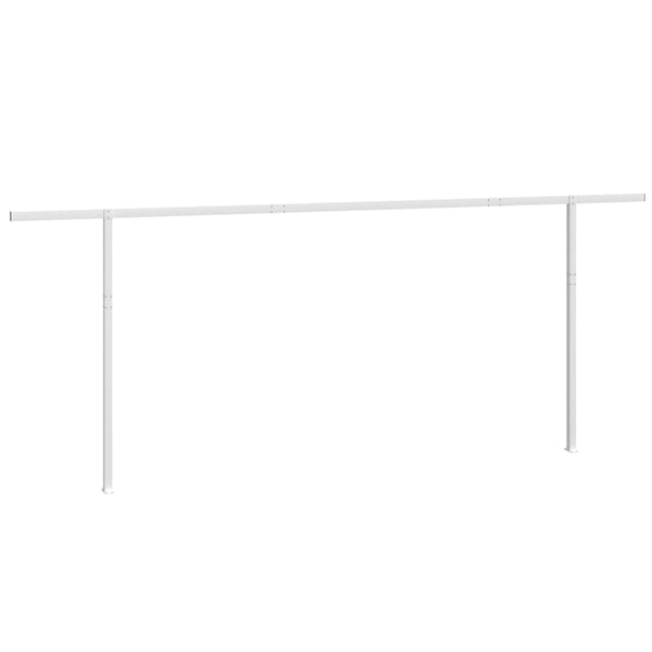 Stützen für Markisen Weiß 600x245 cm Eisen
