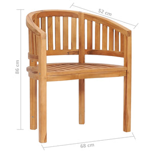 4-tlg. Garten-Lounge-Set Massivholz Teak