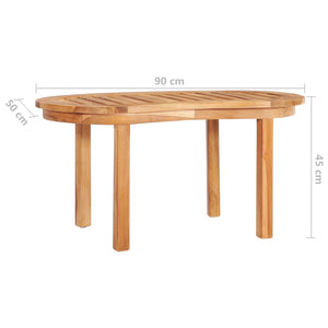 4-tlg. Garten-Lounge-Set Massivholz Teak