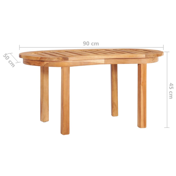 4-tlg. Garten-Lounge-Set Massivholz Teak