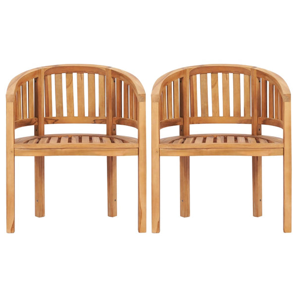 4-tlg. Garten-Lounge-Set Massivholz Teak