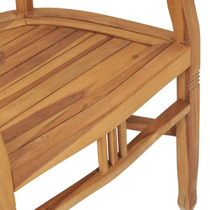 3-tlg. Garten-Essgruppe Teak Massivholz