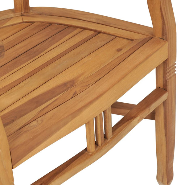 3-tlg. Garten-Essgruppe Teak Massivholz