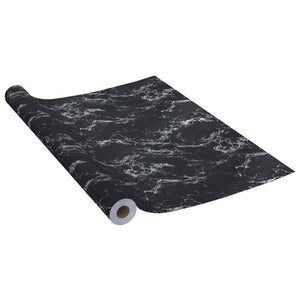 Selbstklebende Möbelfolie Schwarz Steinoptik 500x90 cm