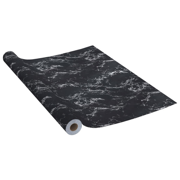 Selbstklebende Möbelfolie Schwarz Steinoptik 500x90 cm