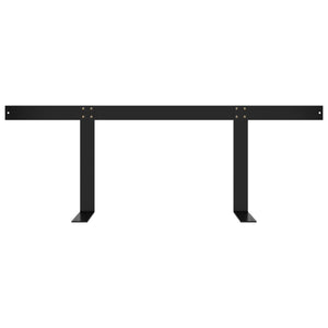 Rückenlehne für Palettensofa Schwarz 110 cm Eisen