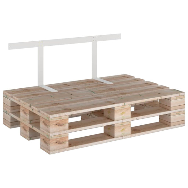 Rückenlehne für Palettensofa Weiß 110 cm Eisen