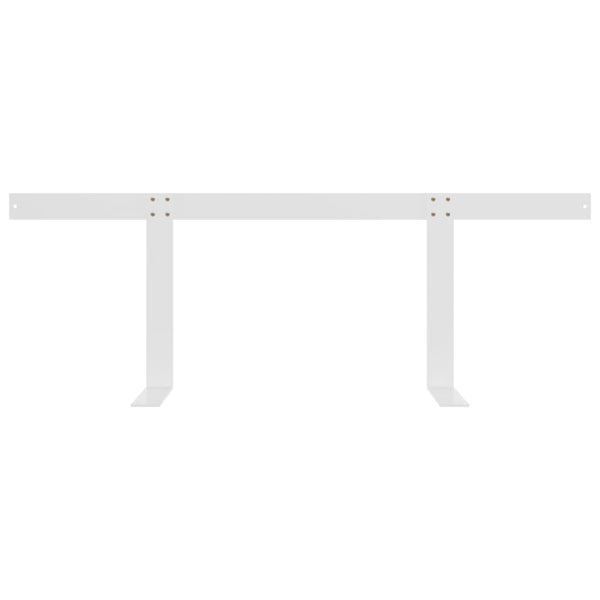 Rückenlehne für Palettensofa Weiß 110 cm Eisen