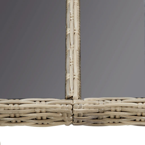 7-tlg. Garten-Essgruppe Poly Rattan Braun
