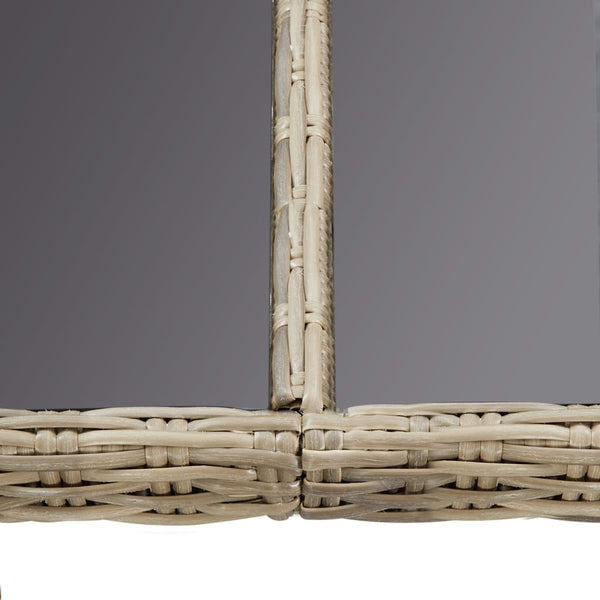 9-tlg. Garten-Essgruppe Poly Rattan Braun