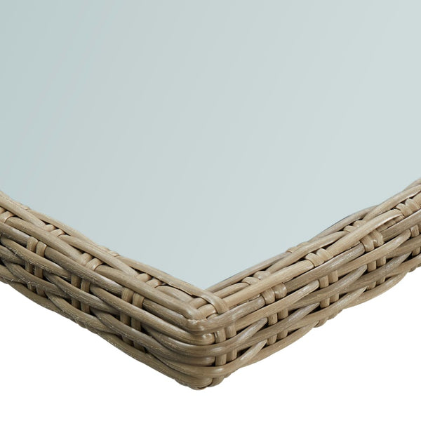 9-tlg. Garten-Essgruppe Poly Rattan Braun