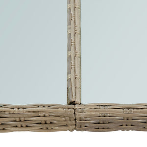 9-tlg. Garten-Essgruppe Poly Rattan Braun