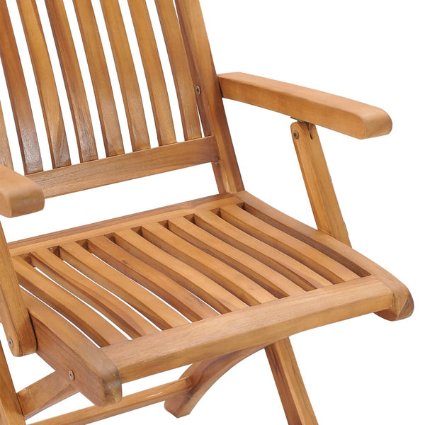 5-tlg. Garten-Essgruppe Massivholz Teak