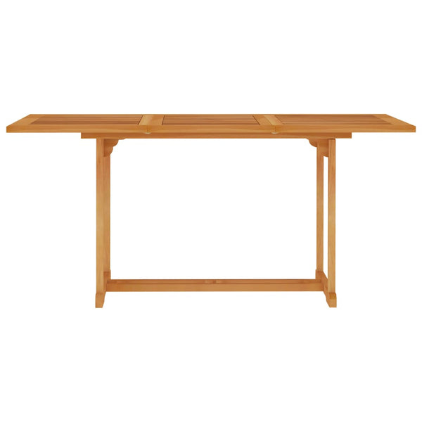 5-tlg. Garten-Essgruppe Massivholz Teak