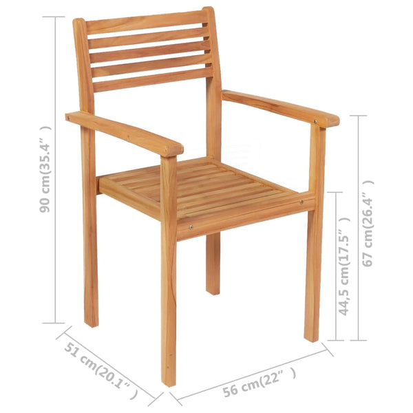 7-tlg. Garten-Essgruppe Massivholz Teak