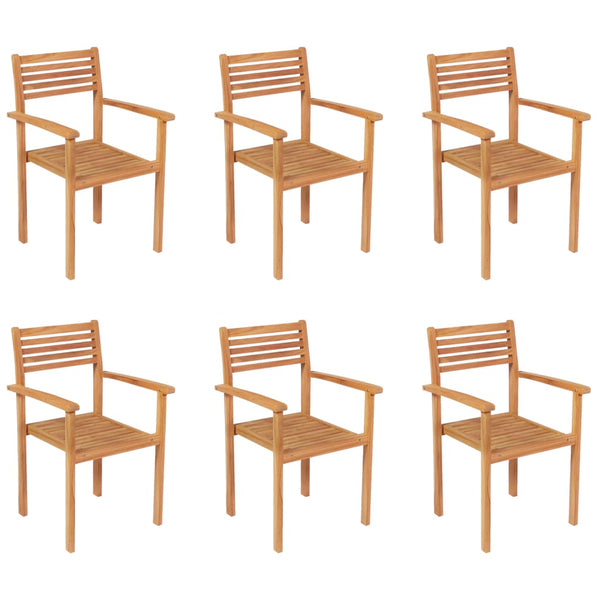 7-tlg. Garten-Essgruppe Massivholz Teak