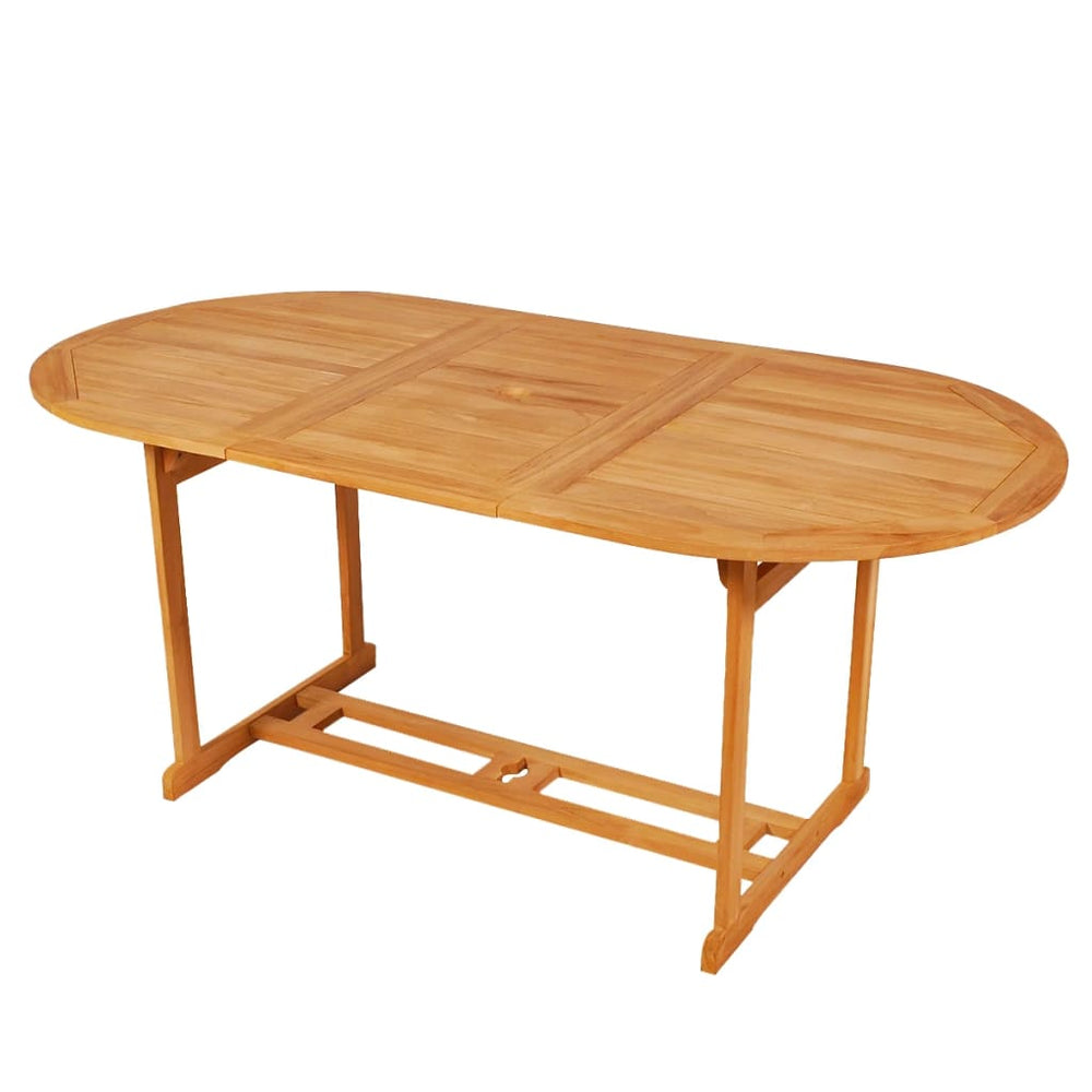 vidaXL Salle à manger de jardin 9 pcs Bois de teck massif