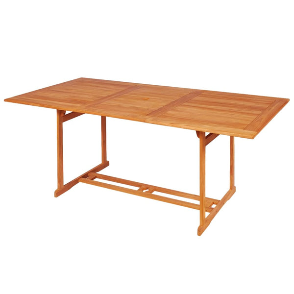 9-tlg. Garten-Essgruppe Massivholz Teak