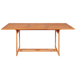 9-tlg. Garten-Essgruppe Massivholz Teak