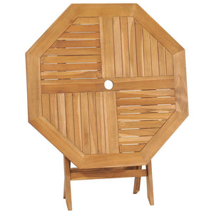 5-tlg. Garten-Essgruppe Massivholz Teak