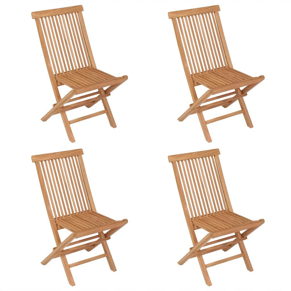 5-tlg. Garten-Essgruppe Massivholz Teak