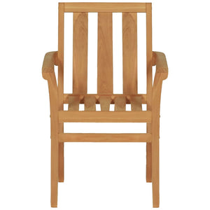 9-tlg. Garten-Essgruppe Teak Massivholz
