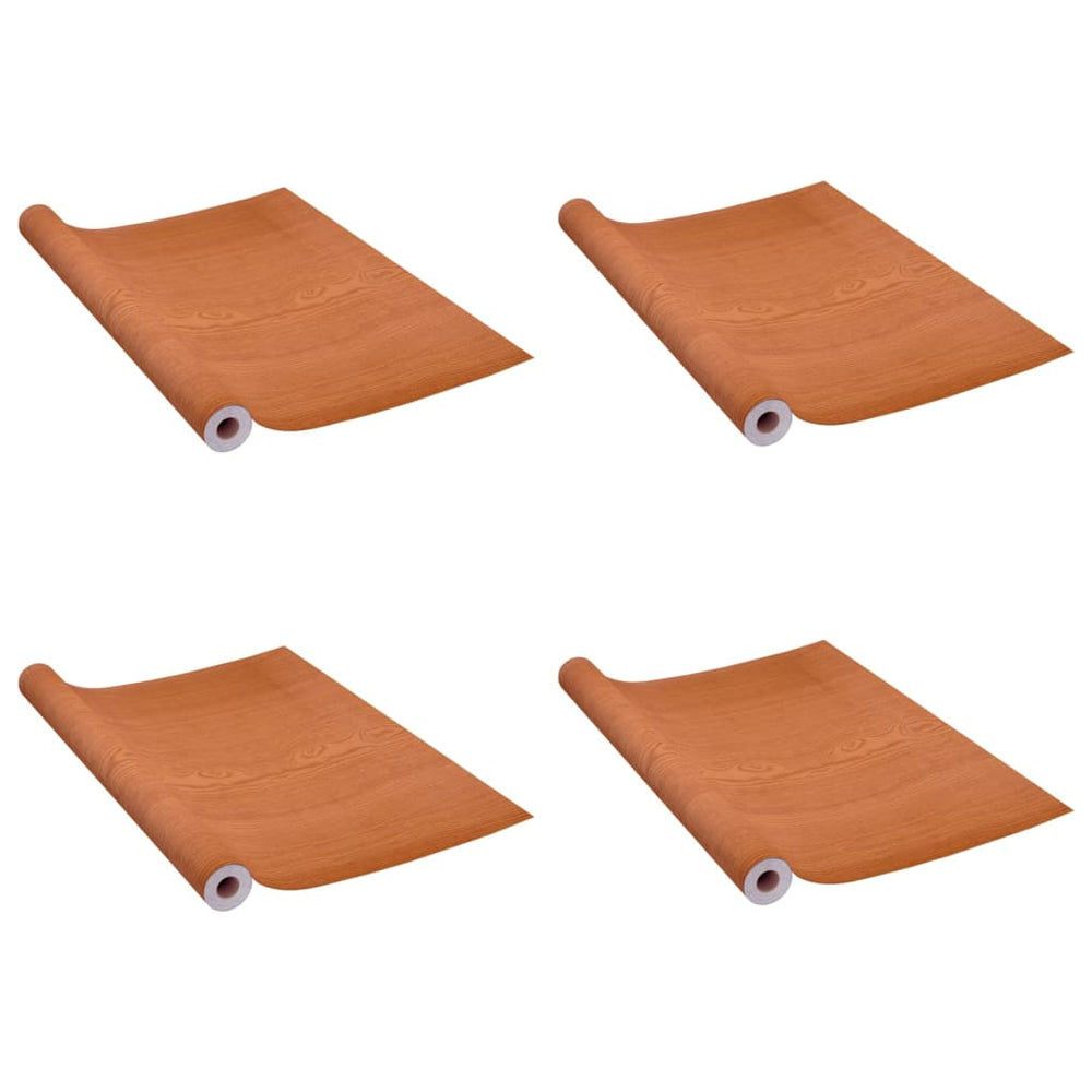 vidaXL Films adhésifs pour portes 4 pcs Chêne clair 210x90 cm PVC