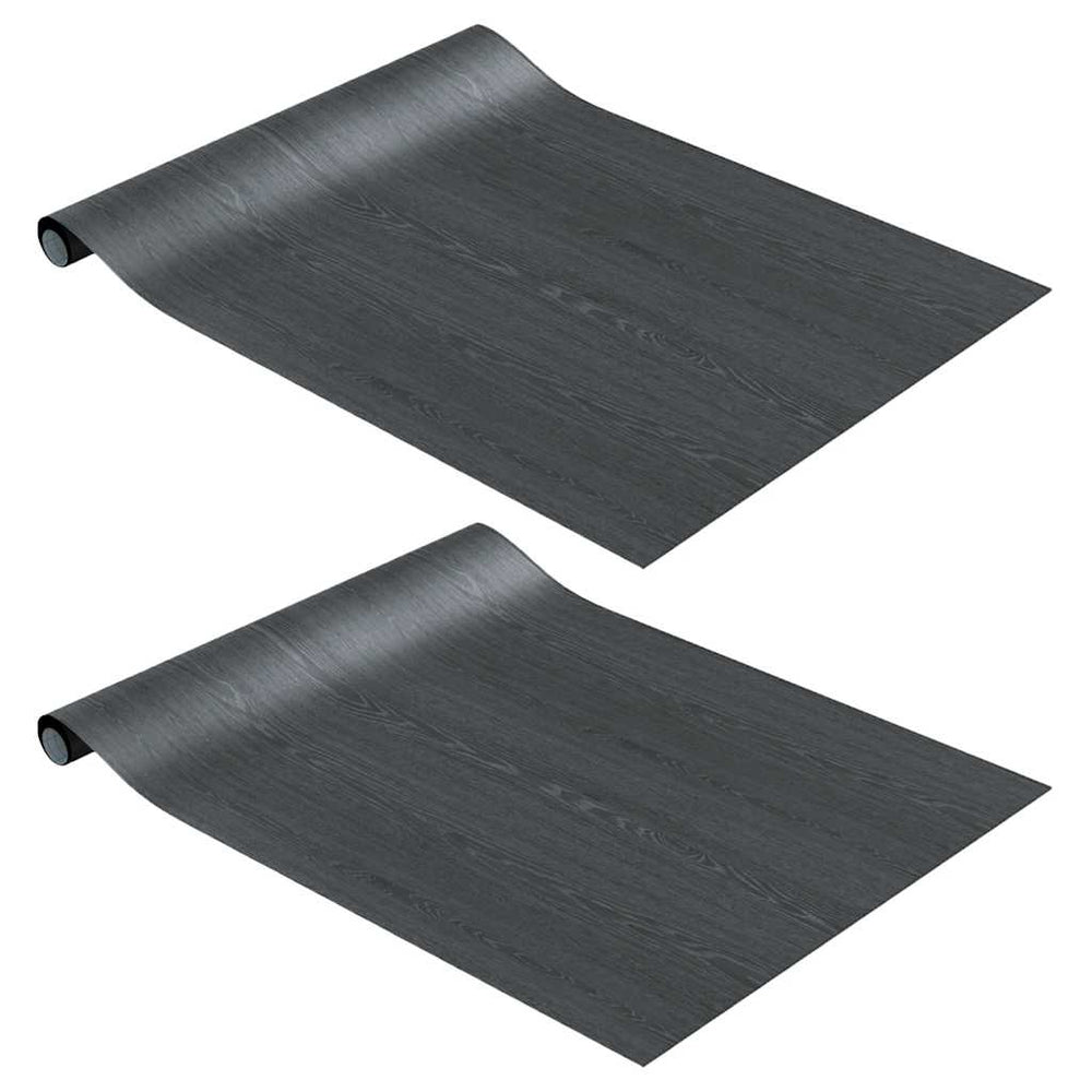 vidaXL Films décoratifs pour meubles 2 pcs Adhésif Aspect bois 500x90 cm PVC