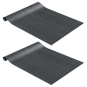 Möbelfolien 2 Stk. Selbstklebend Holz-Optik 500x90 cm PVC