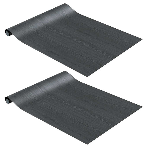 Möbelfolien 2 Stk. Selbstklebend Holz-Optik 500x90 cm PVC