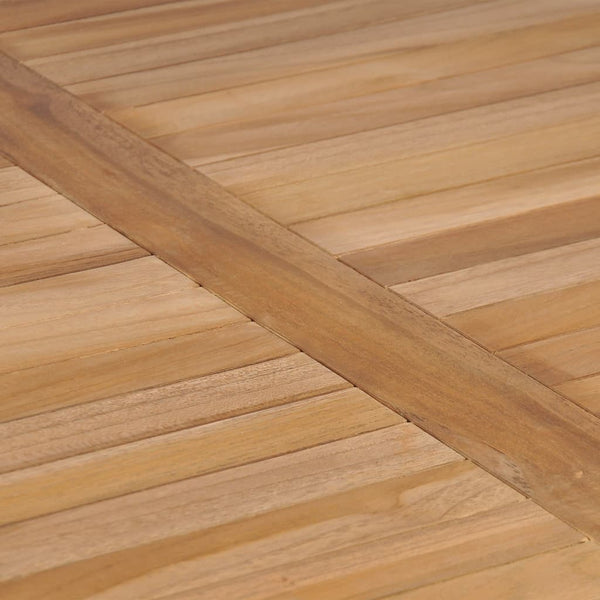 3-teiliges Garten-Ess-Set 80 x 80 cm Massivholz Teak