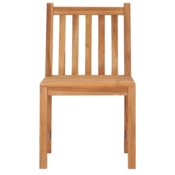3-teiliges Garten-Ess-Set 80 x 80 cm Massivholz Teak