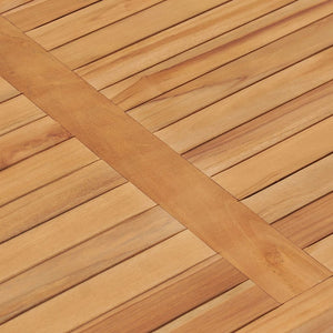 5-teiliges Garten-Ess-Set 120 x 70 cm Massivholz Teak