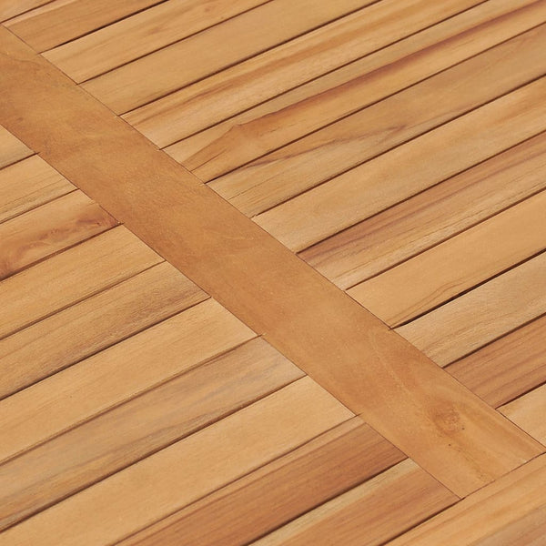 5-teiliges Garten-Ess-Set 120 x 70 cm Massivholz Teak