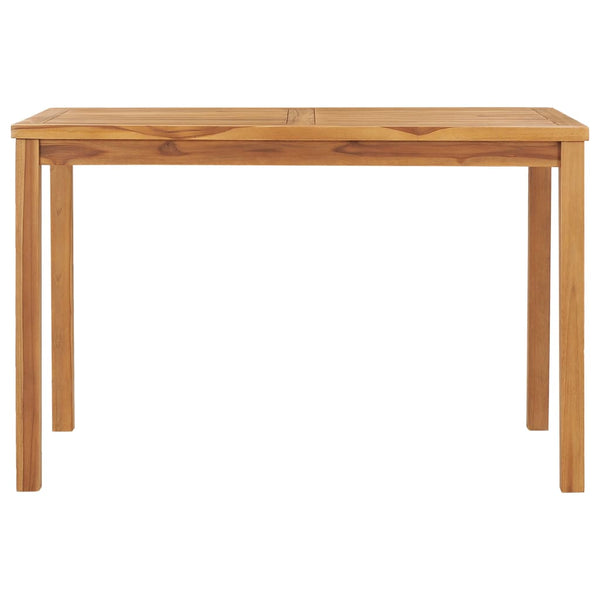 5-teiliges Garten-Ess-Set 120 x 70 cm Massivholz Teak