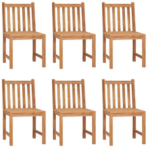 7-teiliges Garten-Ess-Set 120 x 70 cm Massivholz Teak
