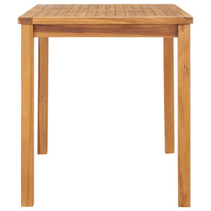 7-teiliges Garten-Ess-Set 120 x 70 cm Massivholz Teak