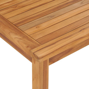 7-teiliges Garten-Ess-Set 120 x 70 cm Massivholz Teak