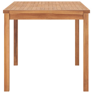 5-teiliges Garten-Ess-Set 140 x 80 cm Massivholz Teak