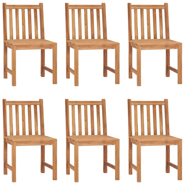 7-teiliges Garten-Ess-Set 140 x 80 cm Massivholz Teak