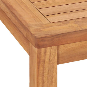 7-teiliges Garten-Ess-Set 140 x 80 cm Massivholz Teak