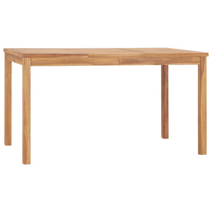 7-teiliges Garten-Ess-Set 140 x 80 cm Massivholz Teak