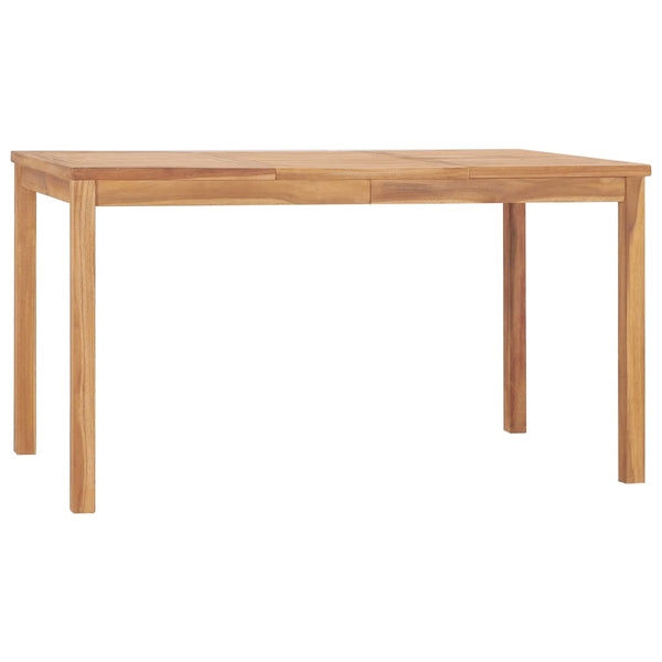 7-teiliges Garten-Ess-Set 140 x 80 cm Massivholz Teak