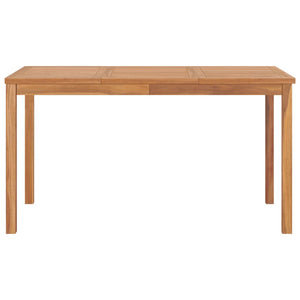 7-teiliges Garten-Ess-Set 140 x 80 cm Massivholz Teak