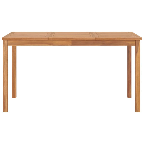 5-teiliges Garten-Ess-Set 140 x 80 cm Massivholz Teak